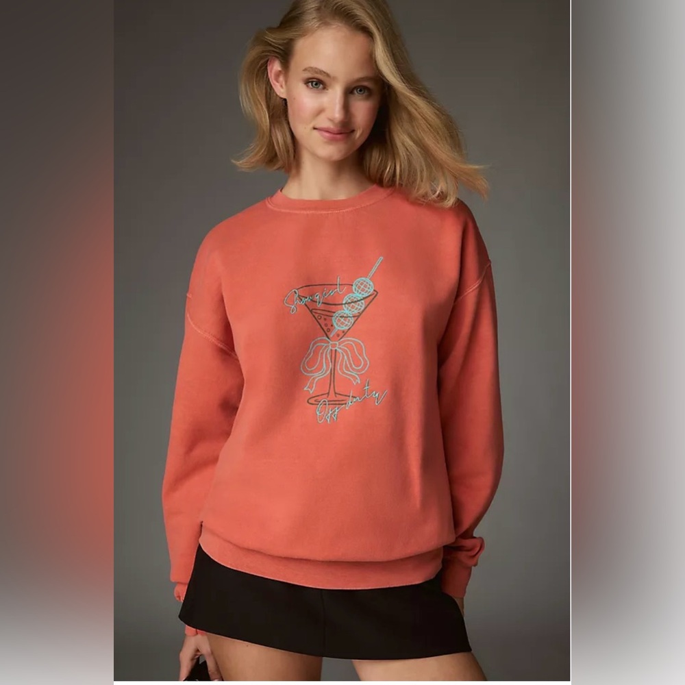 Anthropologie Crew-Neck Showgirl Graphic Sweatshirt